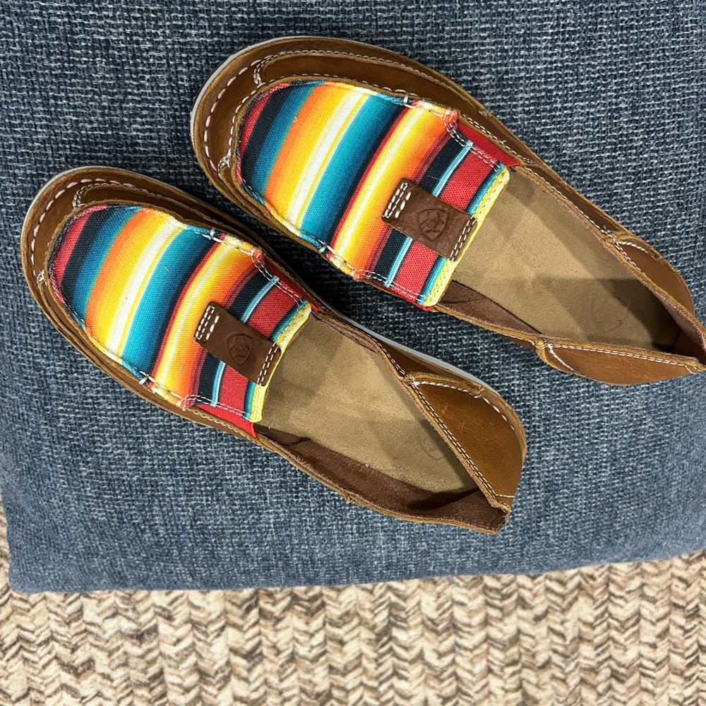 Ariat Brown and Multicolor Flats - Picture 3 of 3